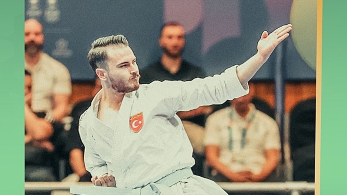 Milli karateci Enes Özdemir, altın madalya kazandı